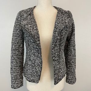 H&M tweed-like moto jacket